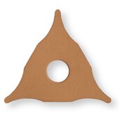 Triangle à débosseler, 25 pcs., cotes 50,32 mm, Ø alésage 10,32 mm